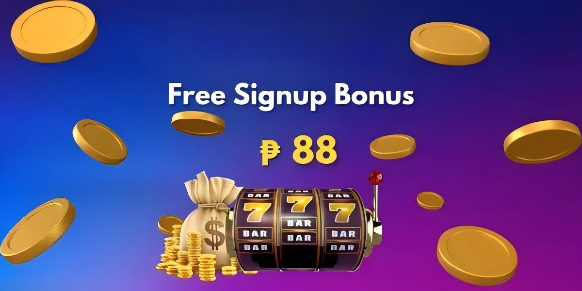 Welcome campaign banner with gold coins and bonus badge